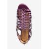 Comfortview Women’s Wide Width The Helen Sandal(Purple Metallic)