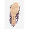 Comfortview Women’s Wide Width The Helen Sandal(Purple Metallic)