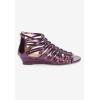 Comfortview Women’s Wide Width The Helen Sandal(Purple Metallic)