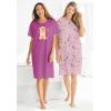 Dreams & Co. Plus Size 2-Pack Short-Sleeve Sleepshirt(Lime Squeeze)