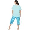 Dreams & Co. Plus Size 2-Piece Capri PJ Set(Classic Leopard)