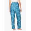 Dreams & Co. Plus Size Knit Sleep Pant(Deep Teal Hearts)