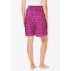 Dreams & Co. Plus Size Print Pajama Shorts(Raspberry Stars)
