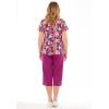 Woman Within Plus Size 2-Piece Tunic And Capri Set(Raspberry Pop Tropical)