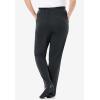 Woman Within Plus Size 7-Day Straight-Leg Elastic-Waist Stretchy Knit Pant(Heather Charcoal)