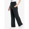 Woman Within Plus Size 7-Day Wide-Leg Elastic-Waist Stretchy Knit Pant(Heather Charcoal)