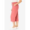 Woman Within Plus Size Boardwalk Capri(Sweet Coral)