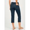 Woman Within Plus Size Clean Front Denim Capri(Indigo)