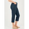 Woman Within Plus Size Clean Front Denim Capri(Indigo)