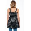 Woman Within Plus Size Convertible Tunic To Skirt(Black Ballet Dot)