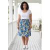 Woman Within Plus Size Convertible Tunic To Skirt(Navy Pop Floral)