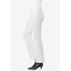 Woman Within Plus Size Flex Pull-On Bootcut Gap-Free Stretch Denim Jeans(White)
