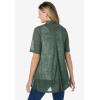 Woman Within Plus Size Lightweight Open Front Cardigan Sweater(Pine)