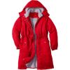 Woman Within Plus Size Mid-Length Microfiber Parka(Classic Red)