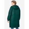 Woman Within Plus Size Mid-Length Microfiber Parka(Emerald Green)