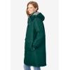 Woman Within Plus Size Mid-Length Microfiber Parka(Emerald Green)