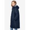 Woman Within Plus Size Mid-Length Microfiber Parka(Navy)