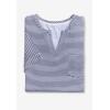 Woman Within Plus Size Notch-Neck Pocket Tee(Primrose Yellow Palms)