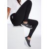 Woman Within Plus Size Petite Side Pocket Ankle-Length Pull-On Stretch Knit Cotton Spandex Leggings(Black Wash)