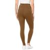 Woman Within Plus Size Petite Side Pocket Ankle-Length Pull-On Stretch Knit Cotton Spandex Leggings(Toffee)