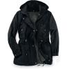 Woman Within Plus Size Petite Taslon Anorak Jacket With Removable Fleece Lining(Black)