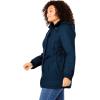 Woman Within Plus Size Petite Taslon Anorak Jacket With Removable Fleece Lining(Navy)
