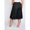 Woman Within Plus Size Relaxed Fit Coulotte(Black)
