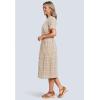 Woman Within Plus Size Short-Sleeve Seersucker Dress(New Khaki Plaid)