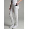 Woman Within Plus Size Stretch-Cotton Knit Pull-On Bootcut Pocket Leggings(White)