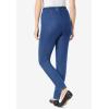 Woman Within Plus Size Tall Fineline Stretch Denim Skinny Pull-On Jeans(Stonewash Sanded)