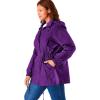 Woman Within Plus Size Taslon Anorak Jacket With Removable Fleece Lining(Radiant Purple)