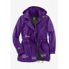 Woman Within Plus Size Taslon Anorak Jacket With Removable Fleece Lining(Radiant Purple)