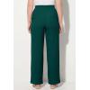 Woman Within Plus Size Wide-Leg Texture Knit Pant(Emerald Green)