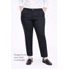 ellos Comfortable Women’s Plus Size Modern Stretch Chino Pants Slim Fit Work & Casual(Black)