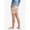 ellos Plus Size Stretch Chino Mid-Rise Bermuda Shorts(Navy)
