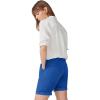 ellos Plus Size Stretch Chino Mid-Rise Bermuda Shorts(Ocean Sapphire)
