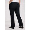 ellos Plus Size Stretch Chino Mid-Rise Classic Bootcut Pants(Black)