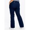 ellos Plus Size Stretch Chino Mid-Rise Classic Bootcut Pants(Navy)