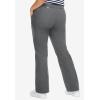 ellos Plus Size Stretch Chino Mid-Rise Classic Bootcut Pants(Slate)