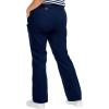 ellos Plus Size Stretch Chino Mid-Rise Classic Bootcut Pants(Stone)