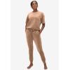 ellos Plus Size Stretch Velour Jogger Pull-On Pants(Fig)