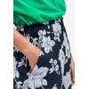 ellos Plus Size Wide-Leg Crop Pants(Blue Fog Floral)