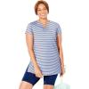 Swimsuits For All Women’s Chlorine Resistant Swim Tunic (Plus(Deep Sea Stripe)