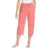 Woman Within Plus Size Boardwalk Capri(Sweet Coral)