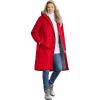 Woman Within Plus Size Mid-Length Microfiber Parka(Classic Red)