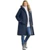 Woman Within Plus Size Mid-Length Microfiber Parka(Navy)