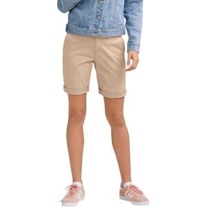ellos Plus Size Stretch Chino Mid-Rise Bermuda Shorts(New Khaki)