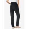 Woman Within Plus Size Stretch Denim 5-Pocket Straight-Leg Jeans(Black Bloom Embroidery)