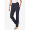 Woman Within Plus Size Stretch Denim 5-Pocket Straight-Leg Jeans(Indigo)