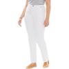 Woman Within Plus Size Stretch Denim 5-Pocket Straight-Leg Jeans(White)